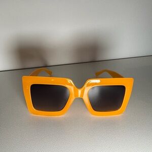 Oversized Orange Sunglasses